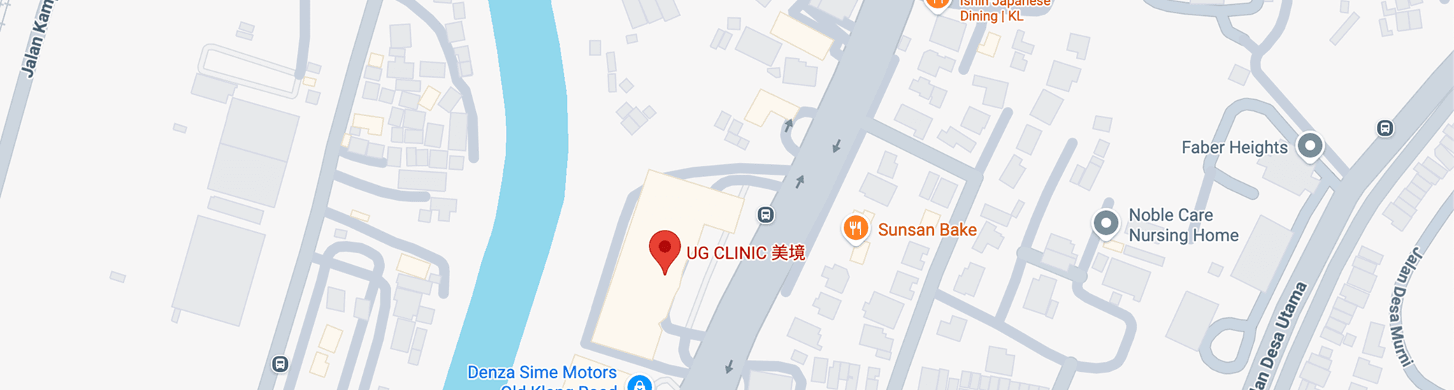 UG Aesthetics map location